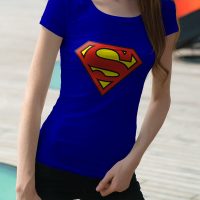 Egyedi nyomtatott póló Egyéb témában, (Superman) képpel/szöveggel.